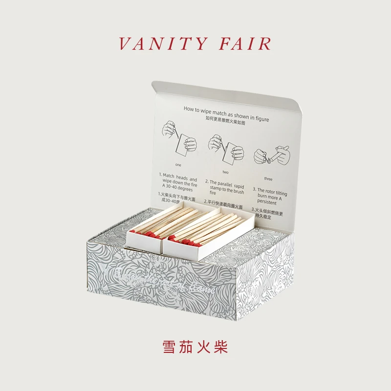 VANITYFAIR雪茄点火用火柴 10CM加长加粗火柴高档老式优质洋火柴