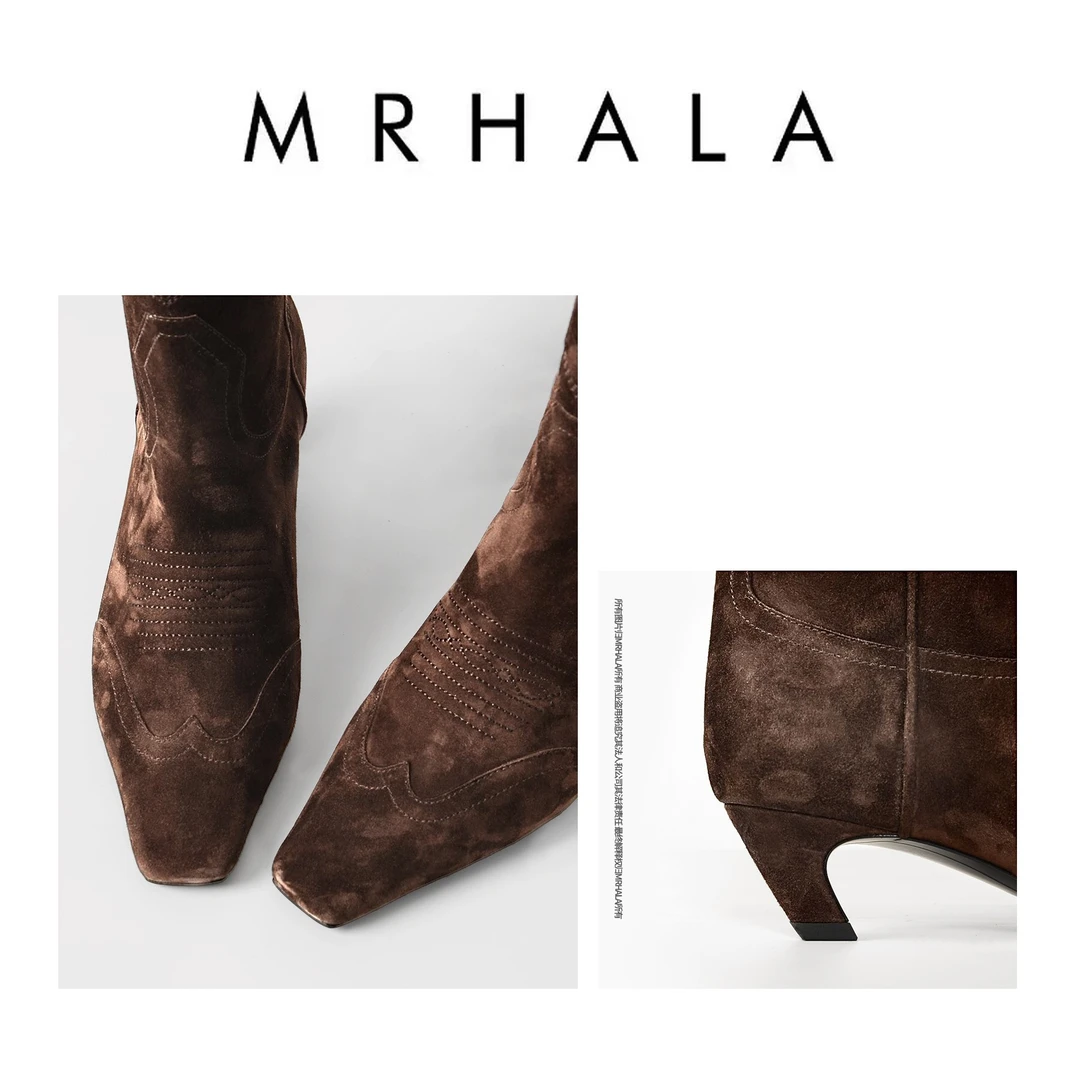 MRHALA 泰米兹羊猄皮经典时尚靴女 YX30141