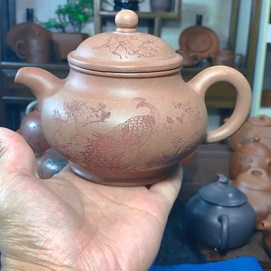 紫砂茶杯原矿紫砂陶泥紫砂壶容量500