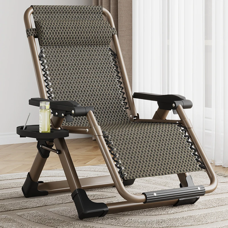 躺椅折叠午休午睡床靠背椅办公室便携藤椅子家用阳台午休折叠床