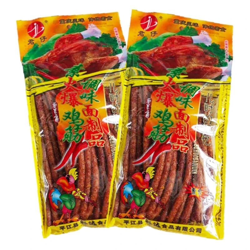 君仔素火爆鸡筋辣条小时候大辣条大包袋装8090后怀旧童年零食