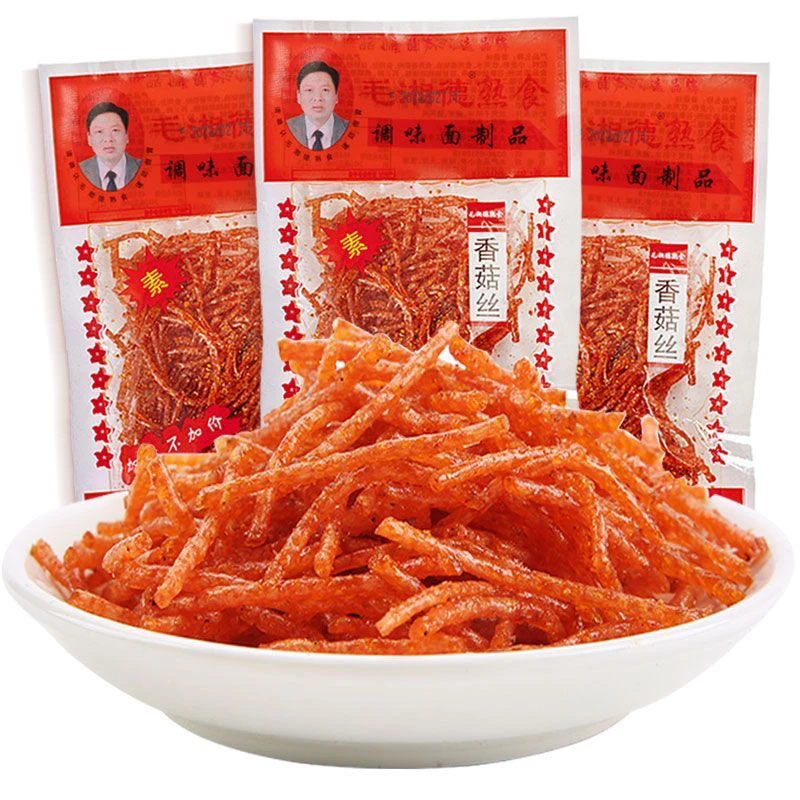 毛湘德素香菇丝辣条18g/包