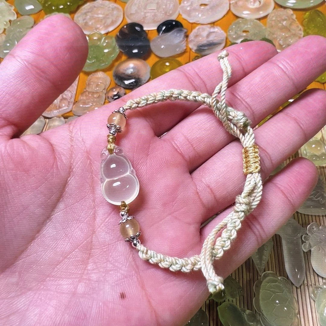 蛇纹石玉手链未镶嵌