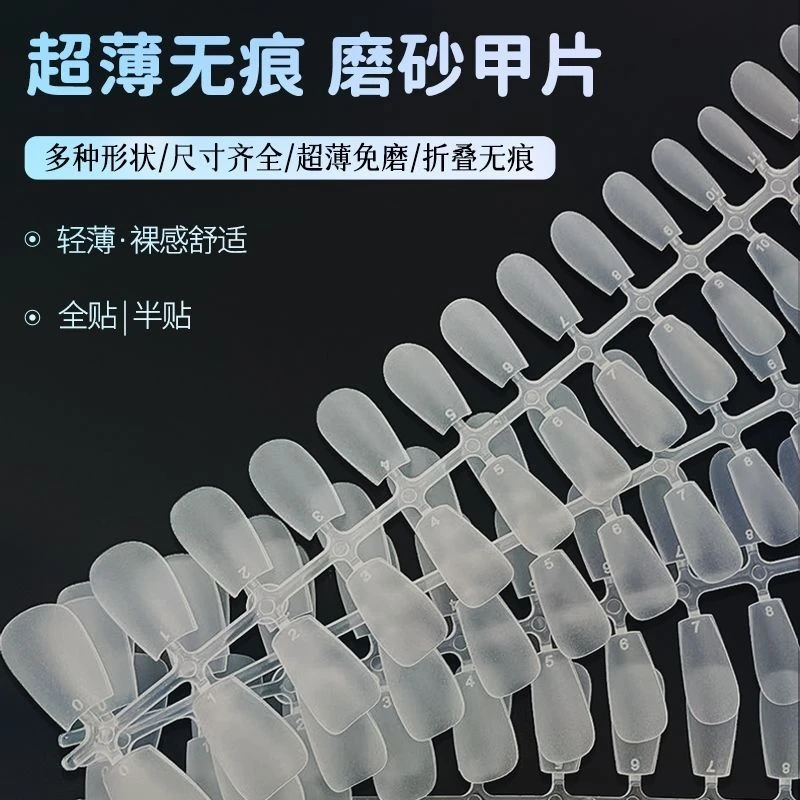 【新粉福利穿戴甲专用甲片美甲店专用6款超薄无痕免打磨假指甲贴片