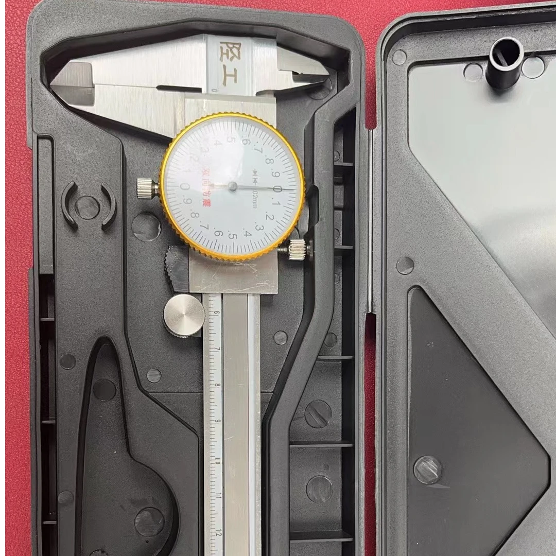 陉工经典双向防震带表卡尺 0-150-200-300mm高精度工业专用