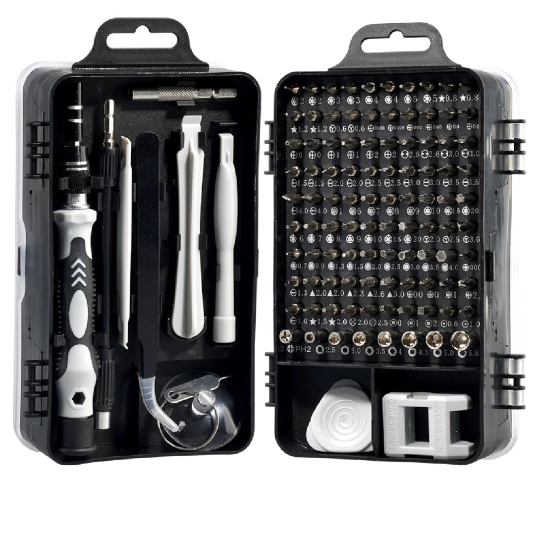 115pcs家用方便携带螺丝工具套装大小号手动工具组合套装