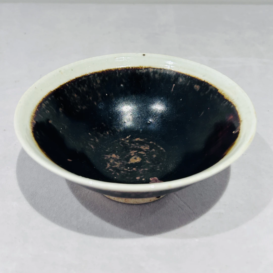 (A7)LS318明 吉州窑白复轮盏