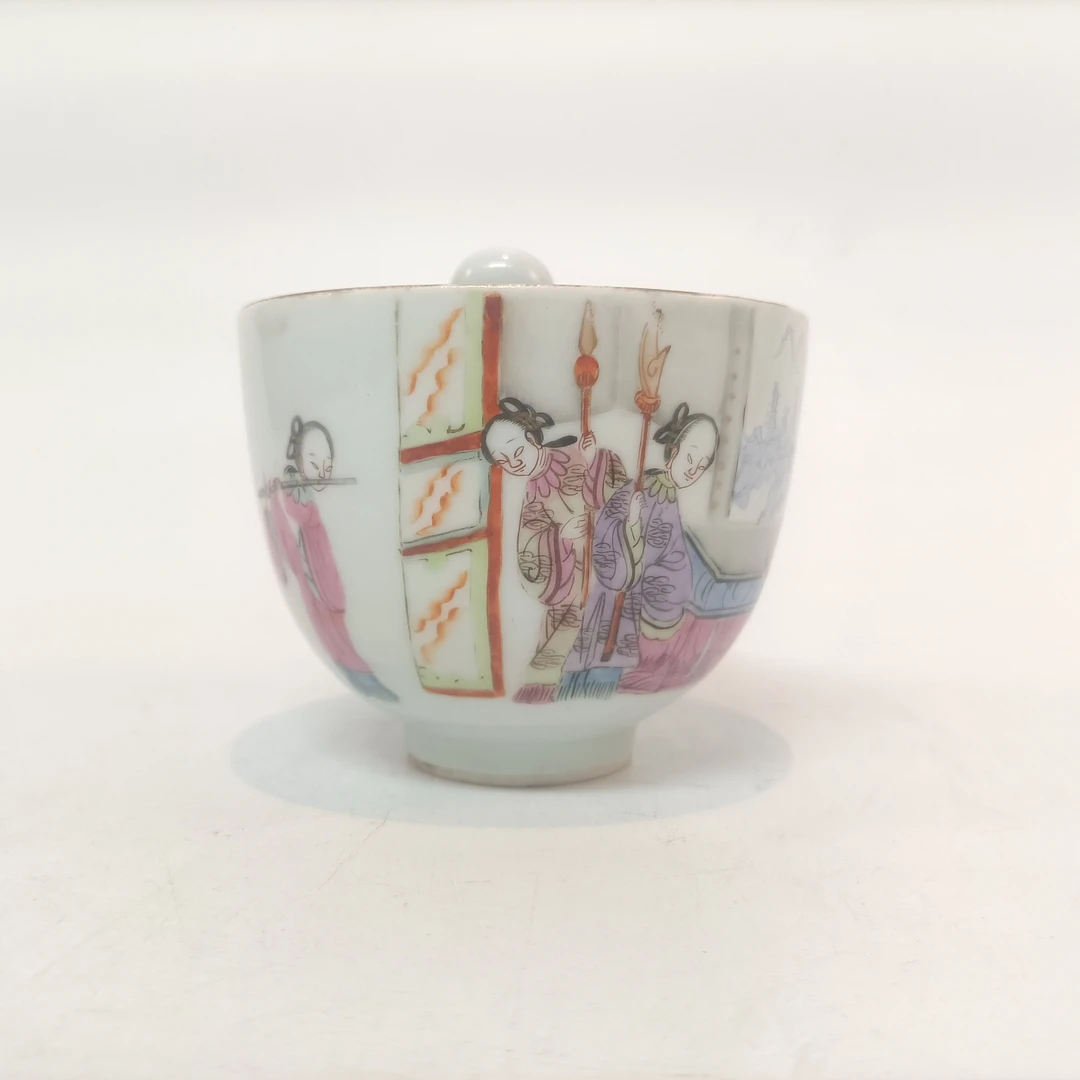 (A6)Q0116186 清晚期粉彩公道杯 古物