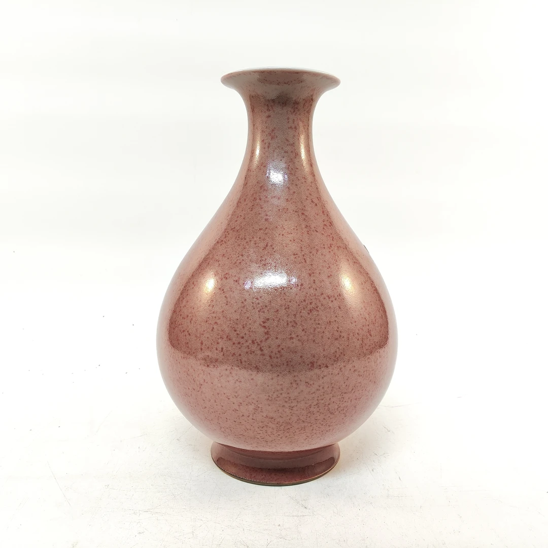 (AB3)EW227176清中期豇豆红玉壶春瓶 古玩瓷器/古瓷器