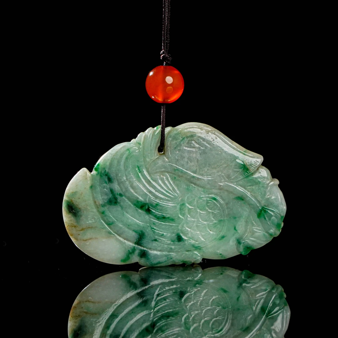 (A6)8A012838 清翡翠鸳鸯/古玉/收藏/首饰