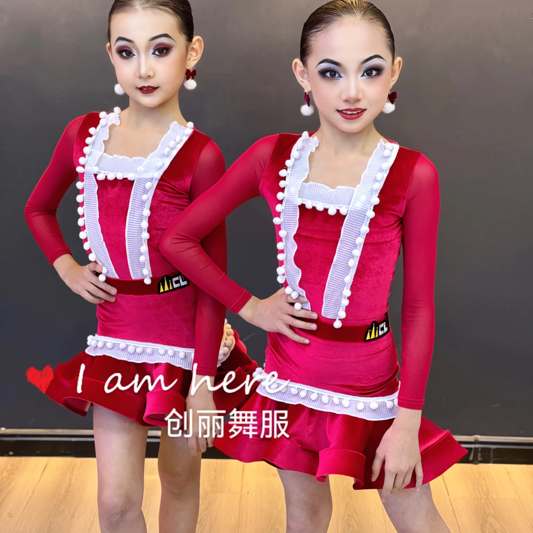 创丽舞服2024店庆新年款新年礼物拉丁舞服练习服表演服