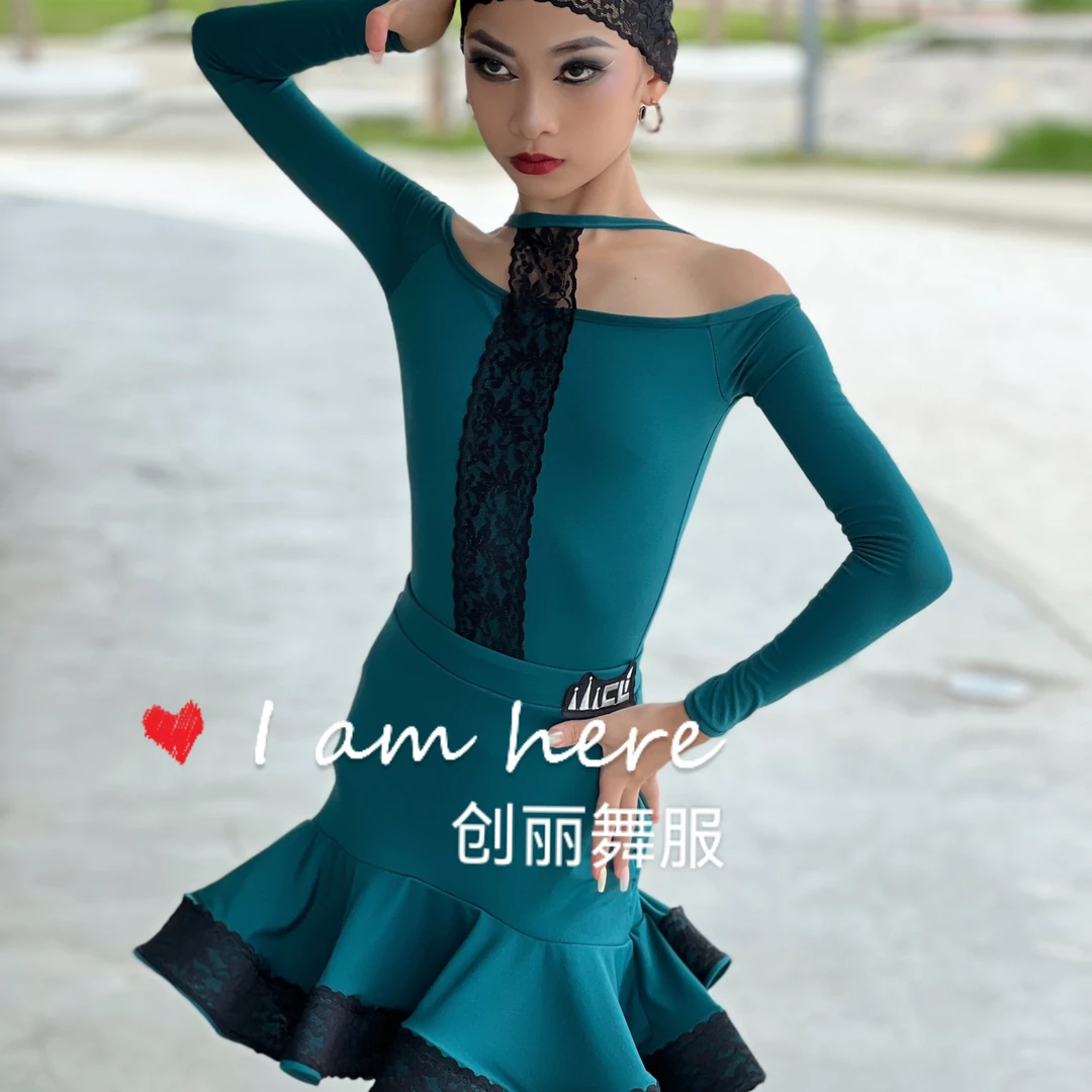 创丽舞服雅馨同款2023秋冬新款拉丁舞服练习服