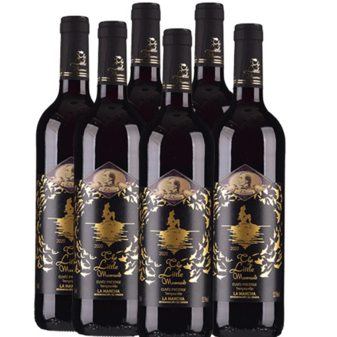 西班牙安徒生美人鱼干红葡萄酒750ml*6