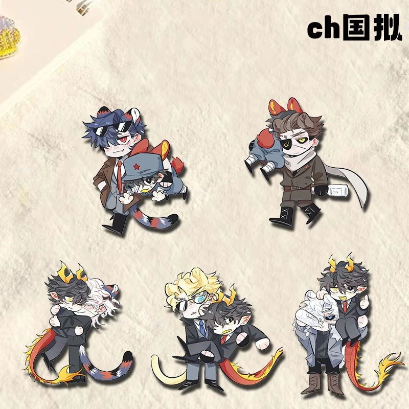 ch国拟胸针瓷美俄英别针吧唧学生书包挂件装饰品高颜值毕业小礼物