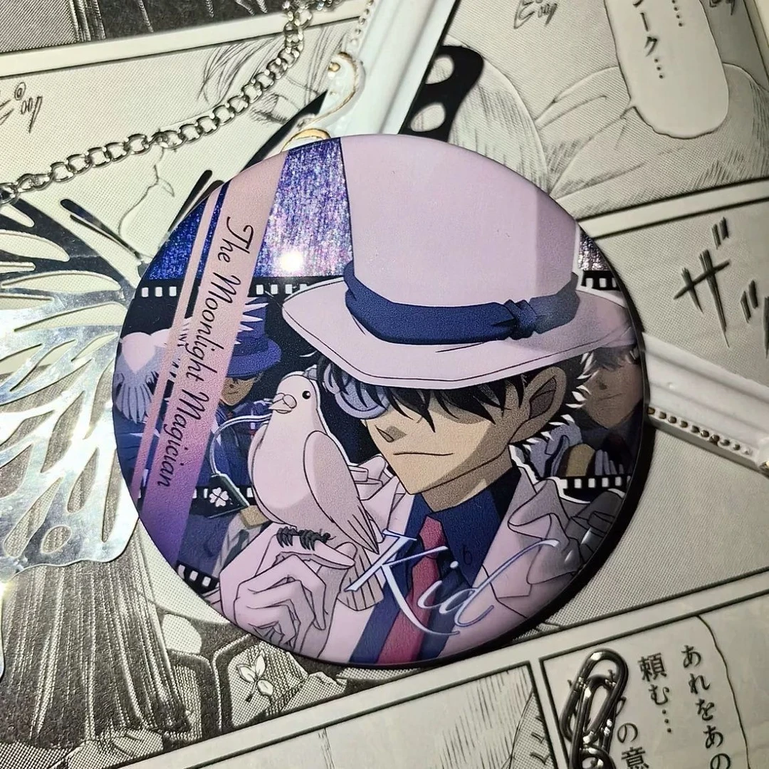 动漫名侦探柯南爆款怪盗基德吧唧马口铁周边日系装饰徽章送朋友