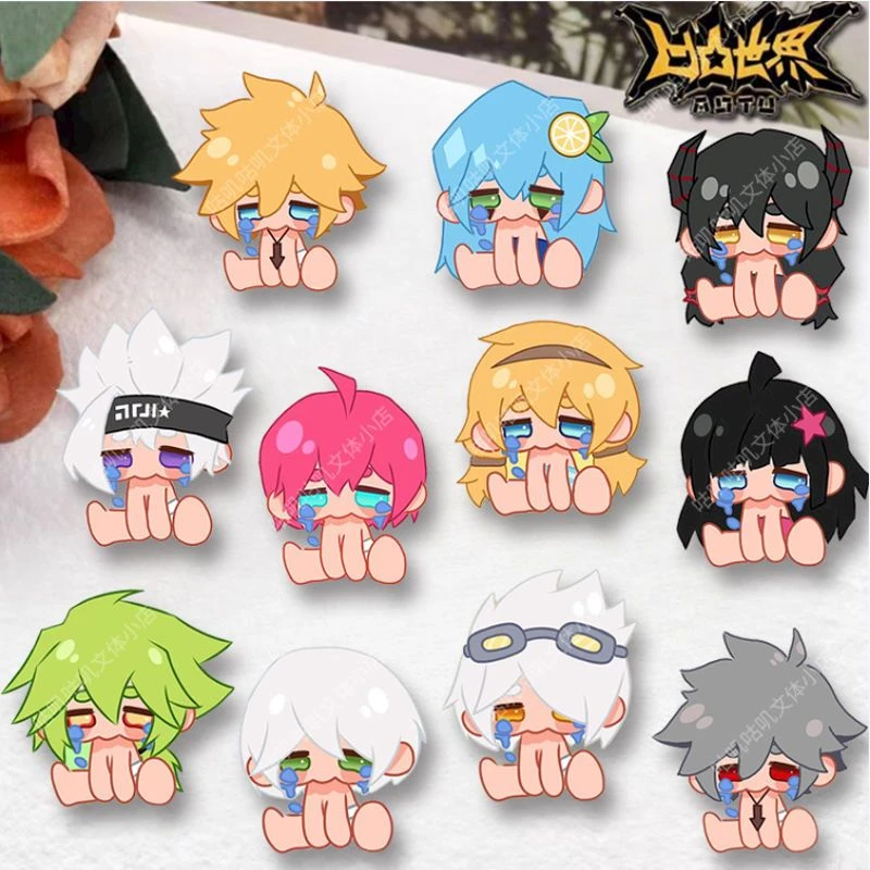 凹凸世界游戏周边Q版胸针格瑞金凯莉安莉洁可爱徽章背包校服挂件