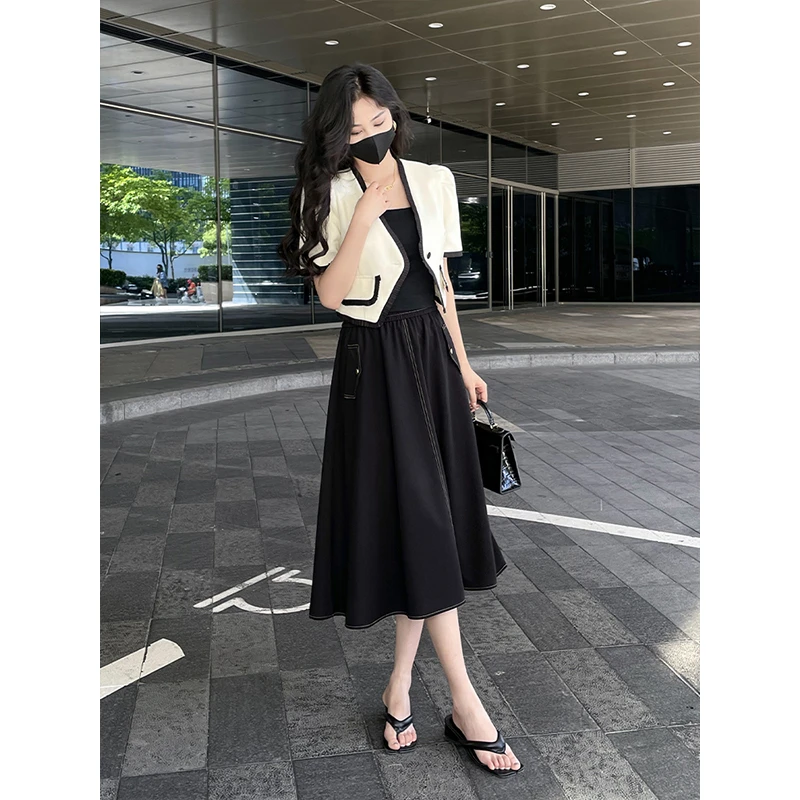 主曼丨夏凉裙夏季不易皱科技牛仔显瘦半身裙女清凉高腰不走光