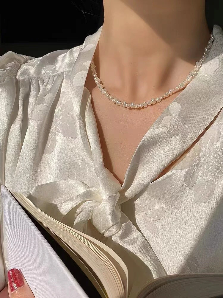 贝珠项链 巴洛克不规则真珠子原创设计个性独特