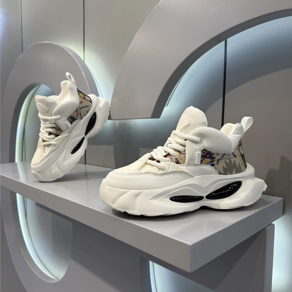 2025春季爆款国潮刺绣风男士休闲老爹鞋子舒适百搭厚底低帮气垫鞋