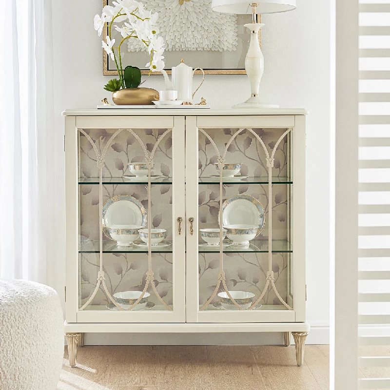 美克美家Rehome自由畅想美式轻奢家用餐厅双门餐边柜客厅装饰摆设