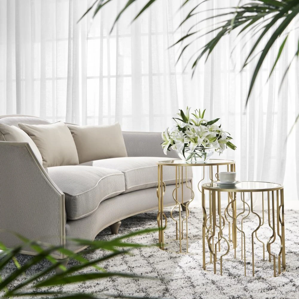 美克美家Rehome葡萄庄园美式轻奢高档家用客厅布艺软包三人位沙发