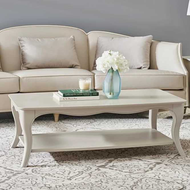 美克美家Rehome葡萄庄园法式家用客厅高档奢华实木长方形咖啡桌子