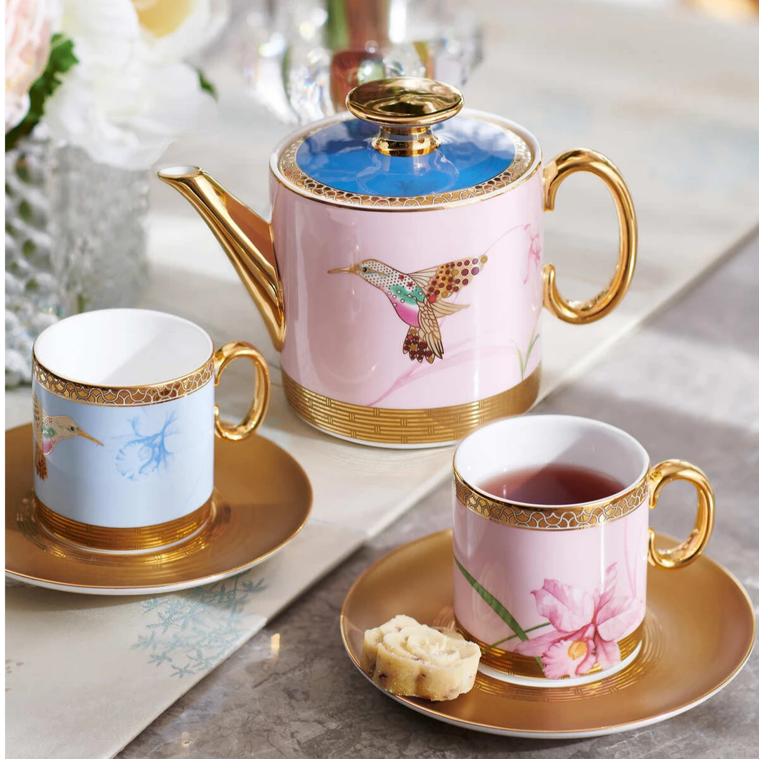 美克美家Rehome【卡特兰-5头茶具】高档轻奢家用客厅下午茶茶具套组