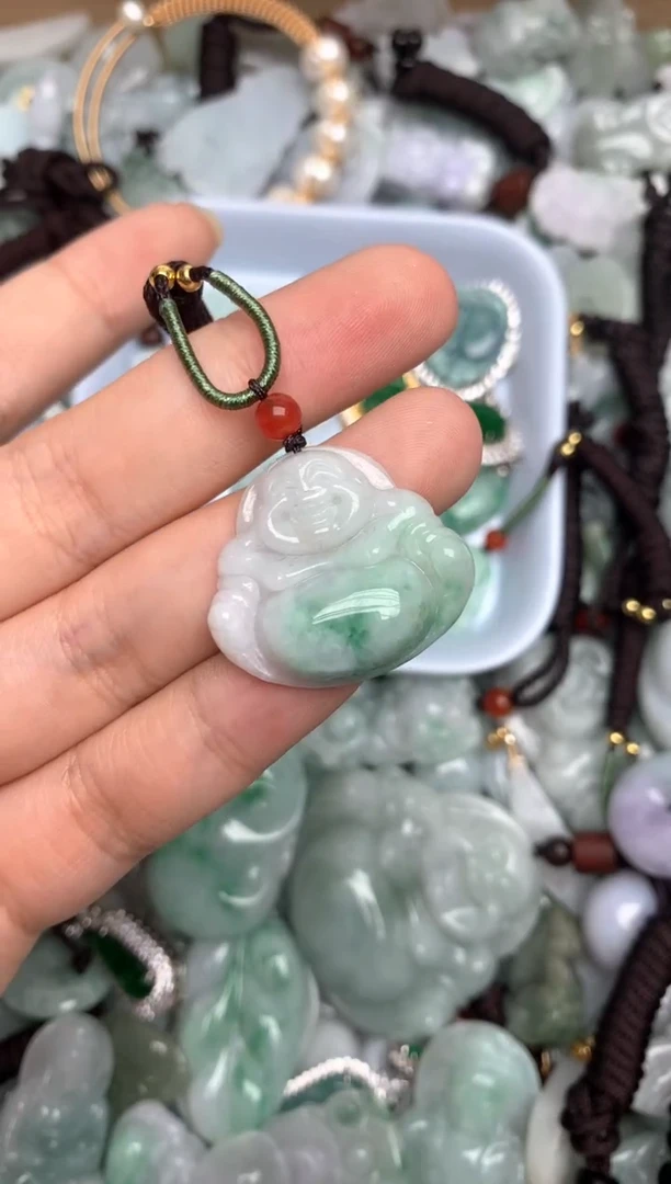 【闪购商品】翡翠颈饰未镶嵌天然缅甸A货翡翠吊坠