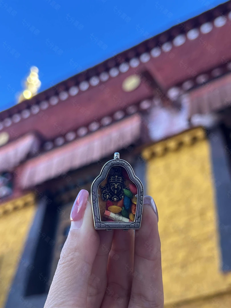 【璐璐专属】藏式G乌盒藏银扎基拉姆五色彩青稞拉萨直飞文玩探宝