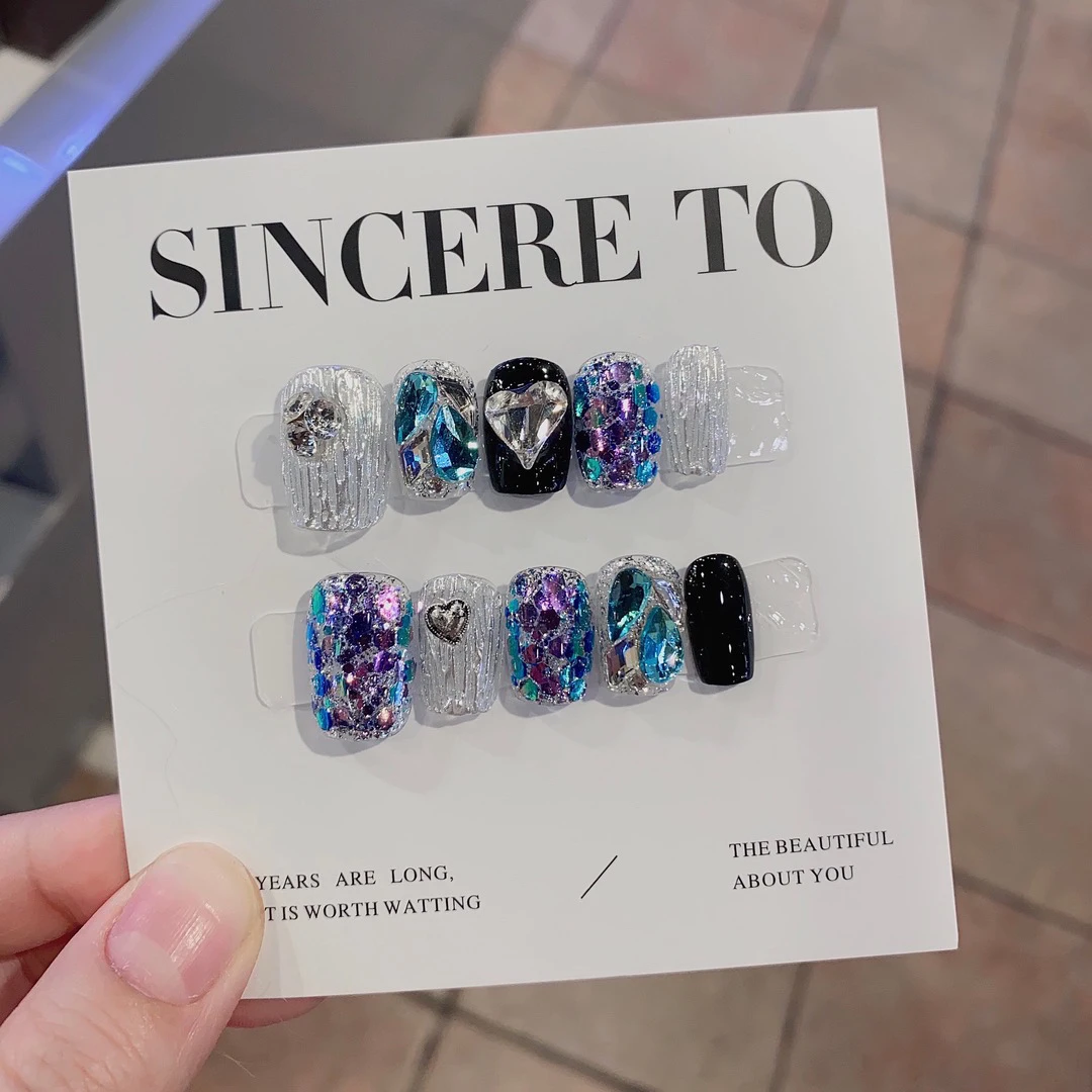 【童话镇】114大小姐 高端手工穿戴甲10片