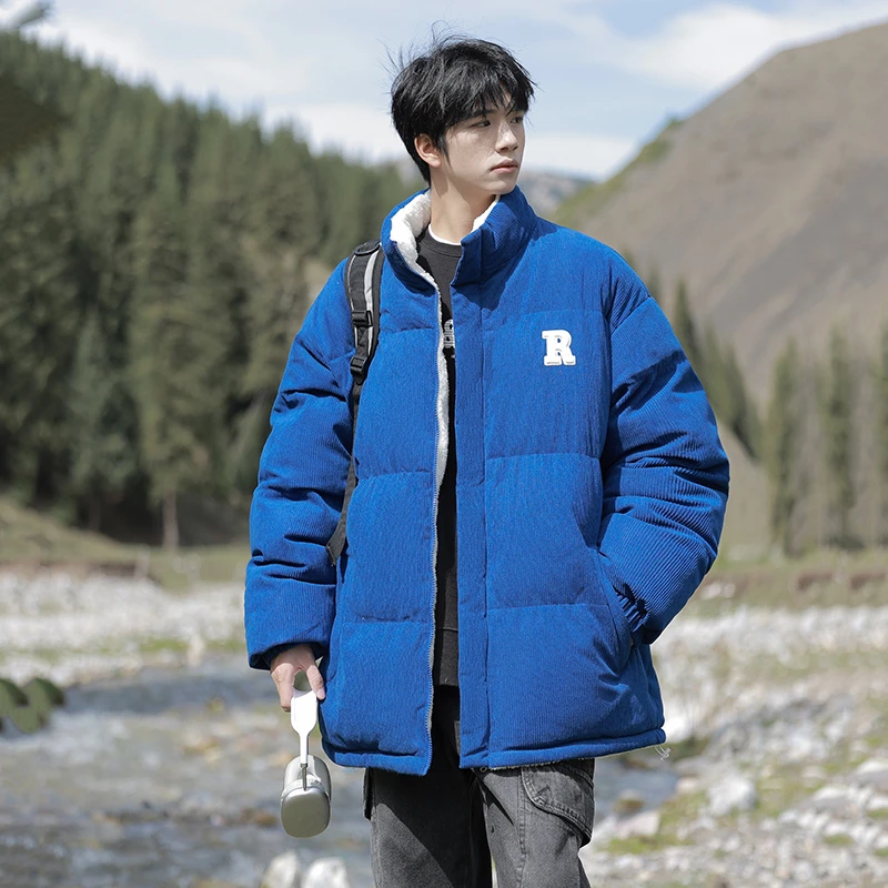 双棉穿棉衣男士冬季外套加绒加厚保暖休闲宽松潮流立领棉服情侣款