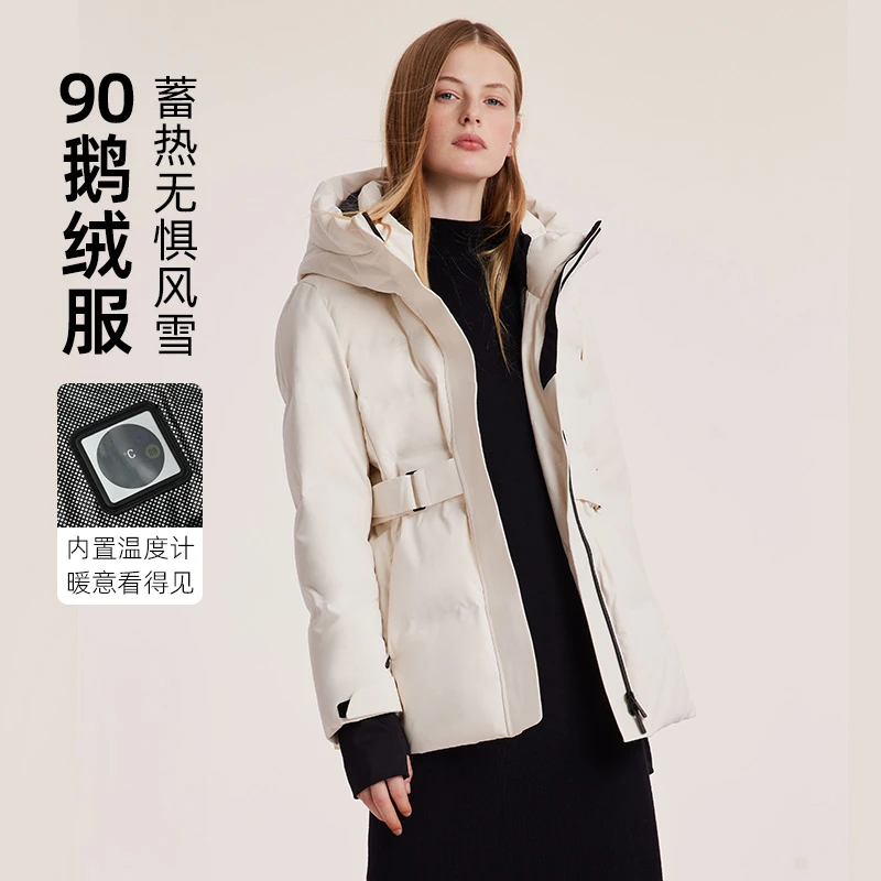 【现货】歌莉娅 冬季新品 短款连帽极寒鹅绒服羽绒服 1BNJ8B0D0