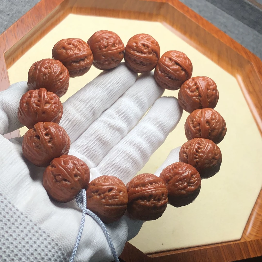 元宝21左右京八棱文玩核桃手串