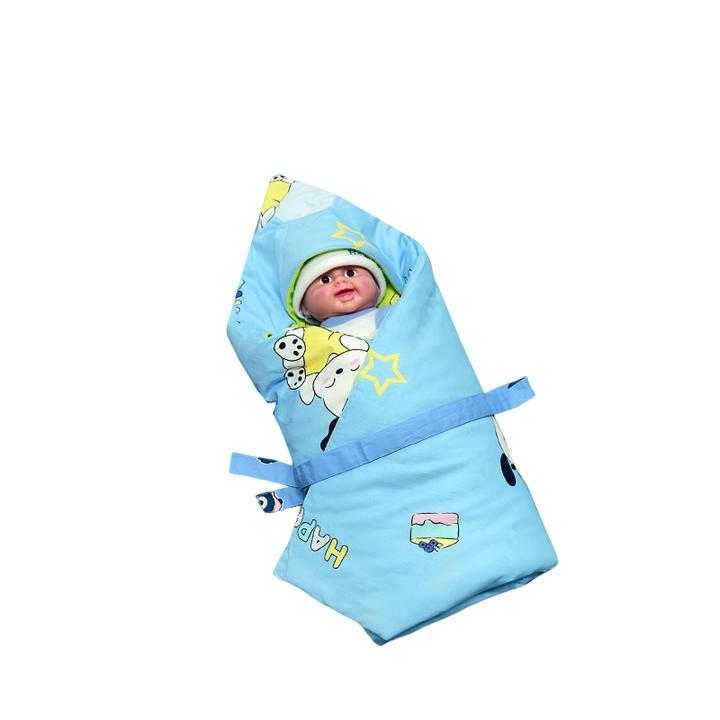 全棉加厚新生婴幼儿包被秋冬季AB双面可拆洗a类标准抱被舒适透气