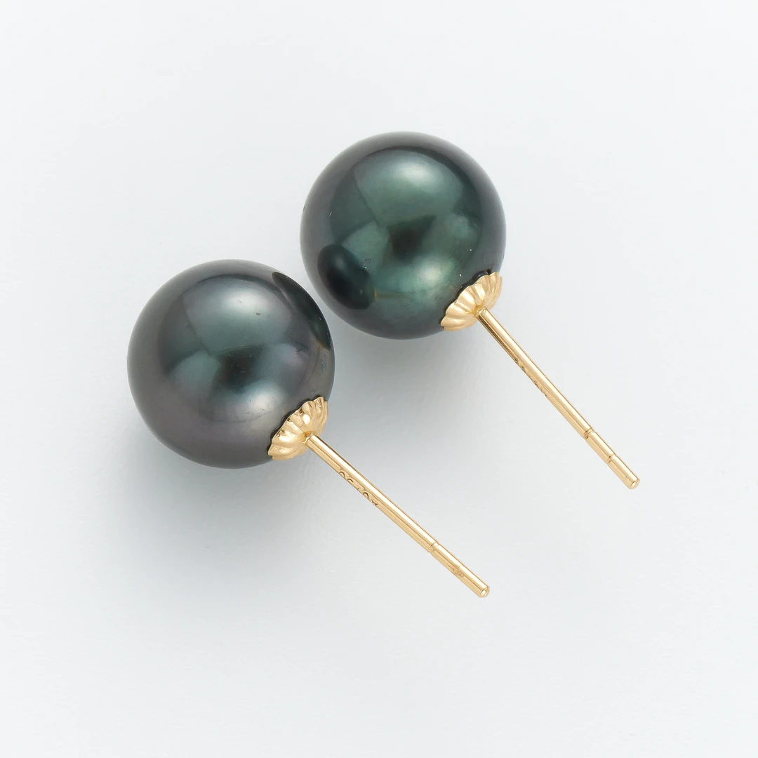 【玺爱门门】MM-34017海水珍珠大溪地18K金 时尚 设计款耳钉 8-13mm