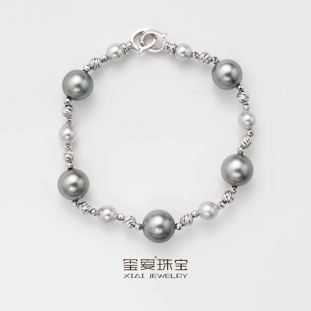 【玺爱门门】MM-54017 天然海水珍珠大溪地 14k金 时尚 手链 9-10mm