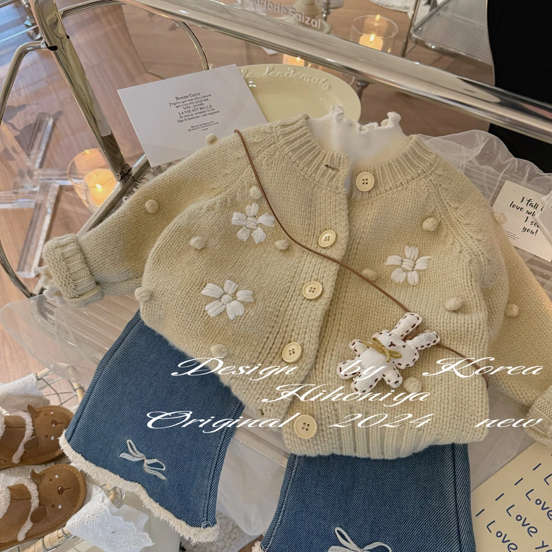 Q【少女日记&蝴蝶牛仔&小甜豆】五Hihoniya~2024秋季韩版百搭宽松