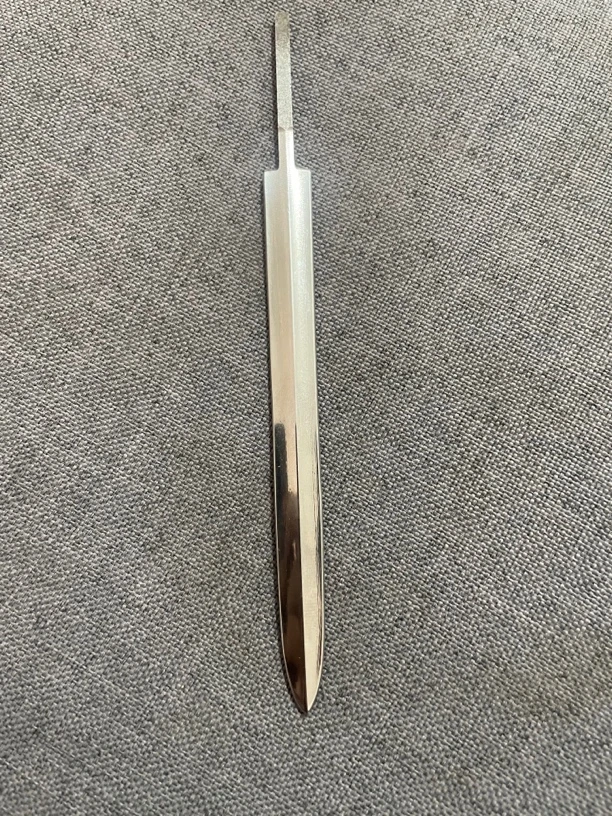 1/6手作精工瓦面汉剑条440C钢材热处理过58硬度自行diy把玩精品