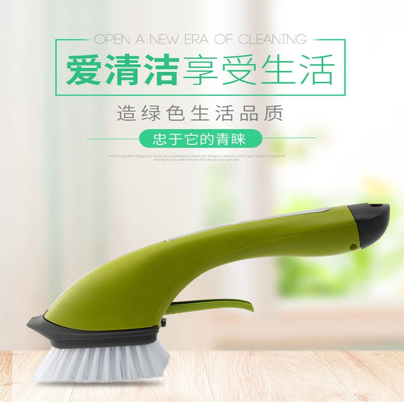 不沾油多功能喷水锅刷不粘油厨房洗子长柄清洁刷洗碗锅日用百货