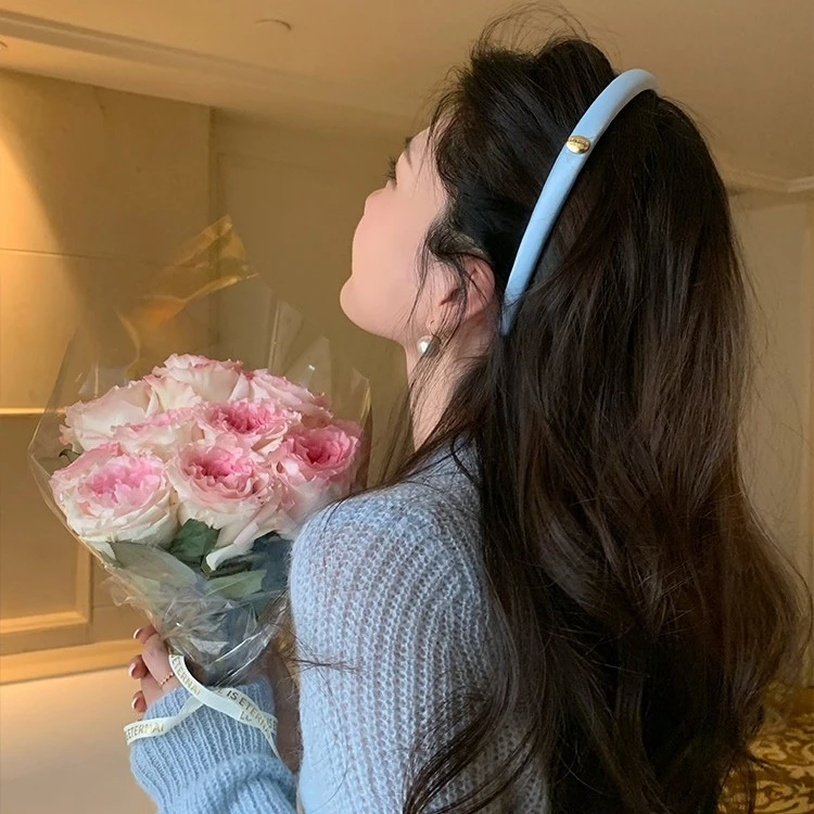 非金属布艺发饰 刘亦菲同款金标细发箍女网红高颅顶发饰发卡头箍