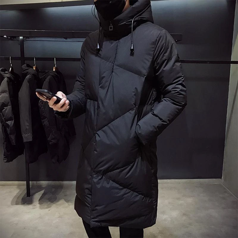 雪中飞棉衣男士冬季外套韩版潮流中长款羽绒棉服潮牌2023新款冬装