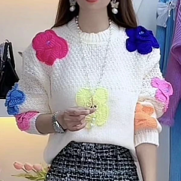 3564#秋季洋气时尚毛衣