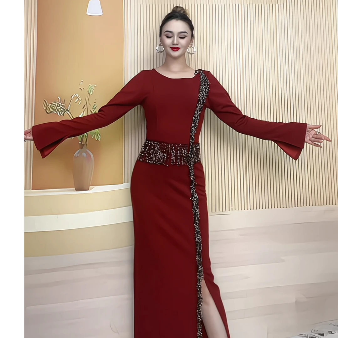 显瘦连衣裙气质长袖包臀时尚修身女士Marjan