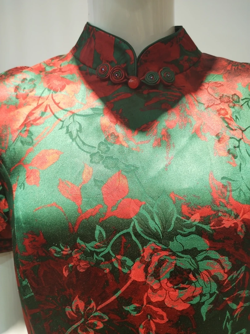 香云纱重缎连衣裙