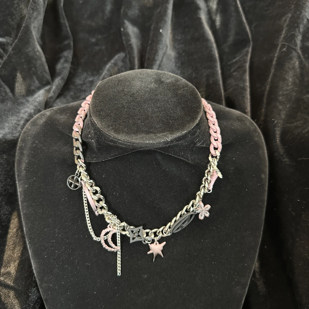 铜项链 MD0835美式小众设计个性项链流苏渐变配饰