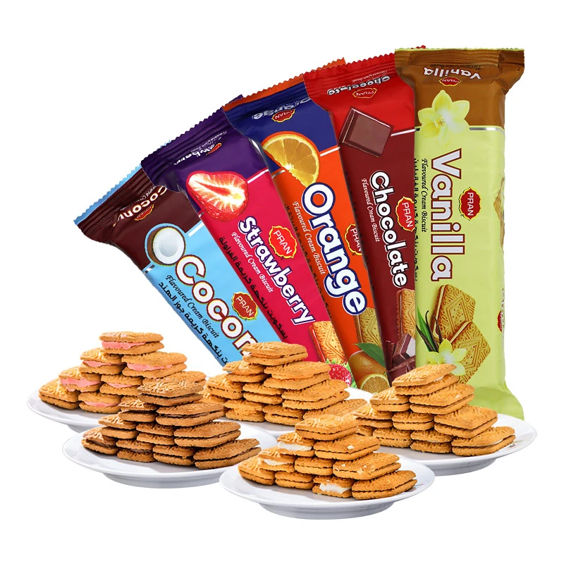 熊古屋PRAN牌风味夹心饼干90g孟加拉进口酥脆严选爆款香酥小零食