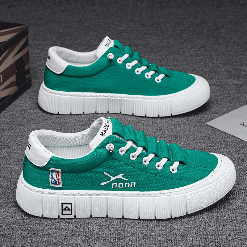 荒漠狮子 【设计师款】2024夏季简约时尚潮流休闲潮鞋帆布鞋低帮男士鞋