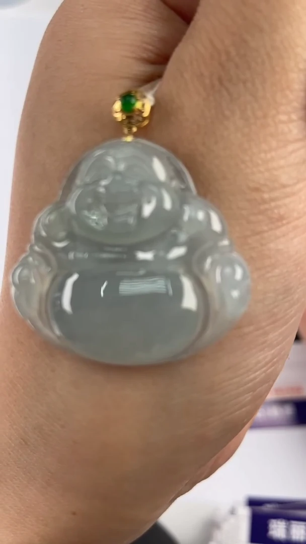 【闪购商品】翡翠挂件18K金镶嵌1047971