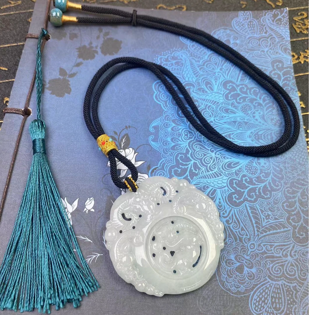 276269/天然缅甸翡翠a货三羊开泰时来运转镂空精雕 一件发