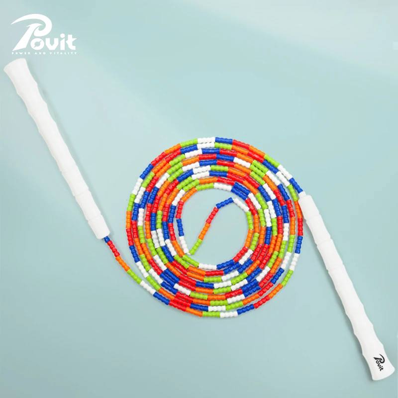 Povit竹节跳绳长4.2米中小学生幼儿园专用可调节花样训练表演绳